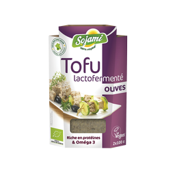 Tofu lactofermente aux olives